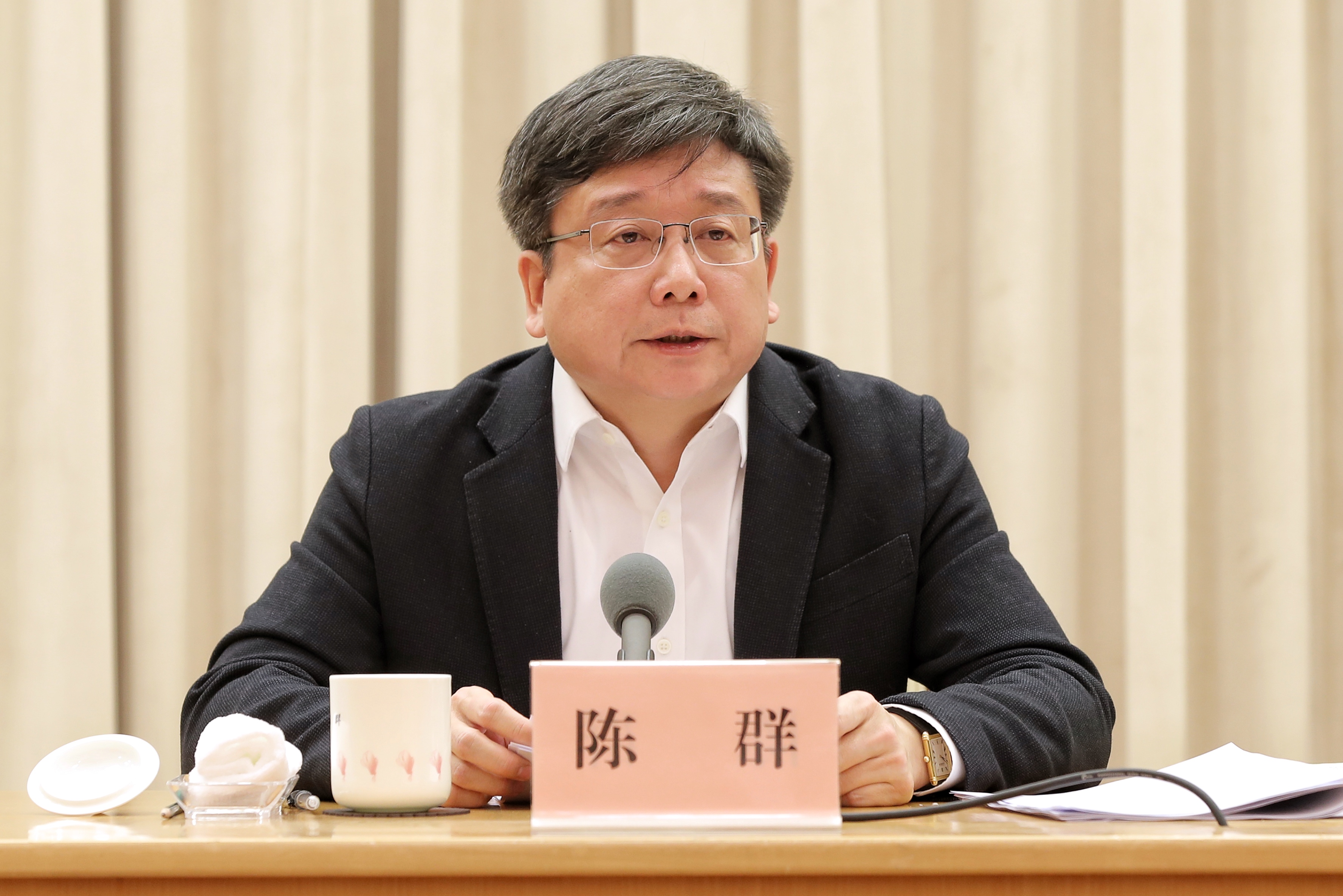 上海市副市长陈群。